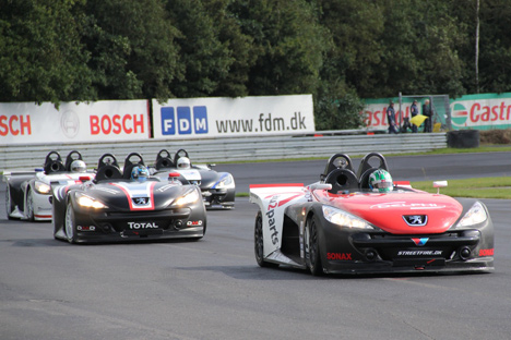 Frederik Dannevang fik sin debut i Peugeot Spider klassen.